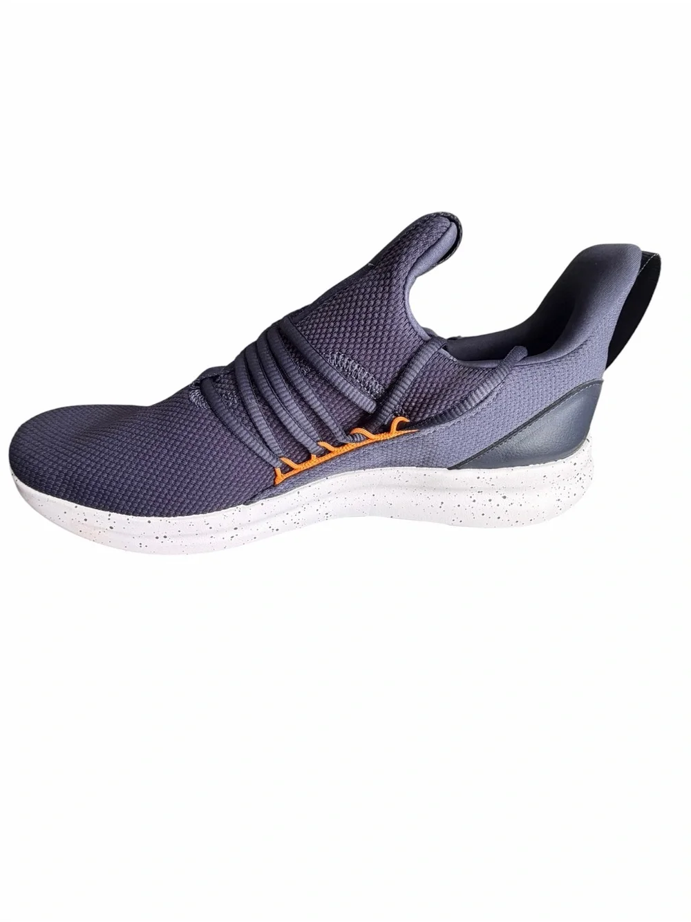 Adidas Men’s Purple Athletic Sneakers with Orange Logo